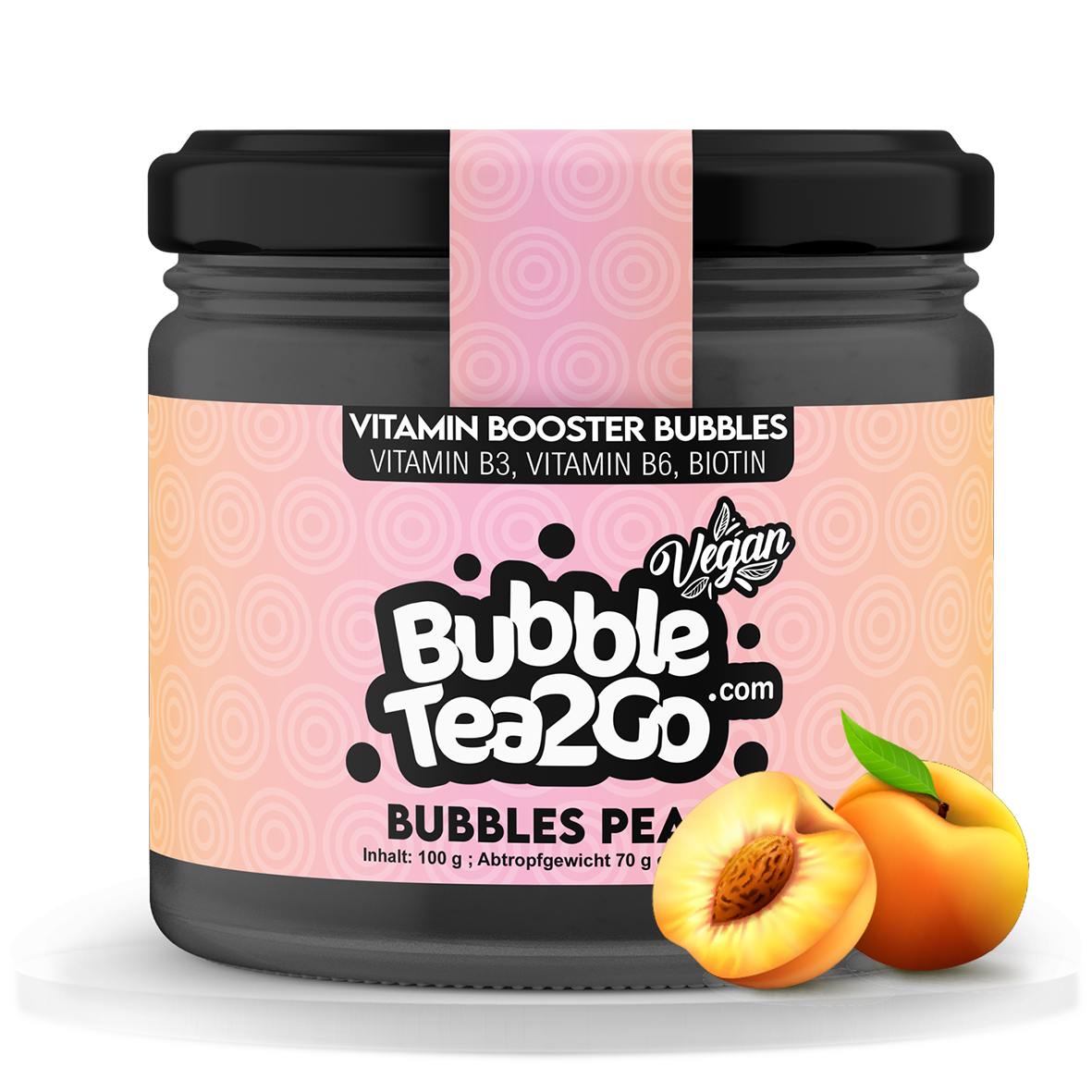 Bubbles - Melocotón 2 porciones (120g)